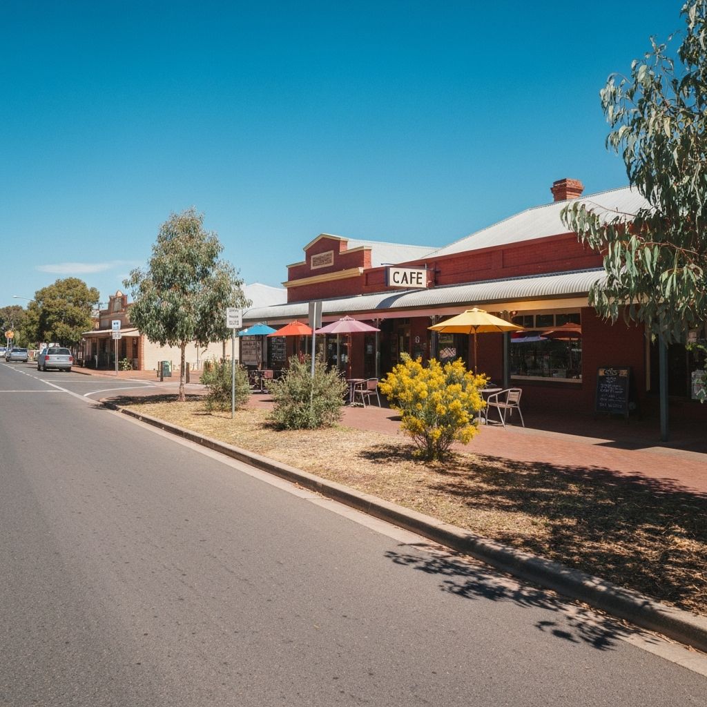 Adelong Cafe exterior on Tumut Street, Adelong NSW